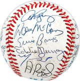 500 Home Run Club Autographed Official AL Baseball Auto Grade Mint 9 Signed By 25 Members Including Mickey Mantle, Ted Williams & Hank Aaron (Only Missing 3) Beckett BAS #AB93818