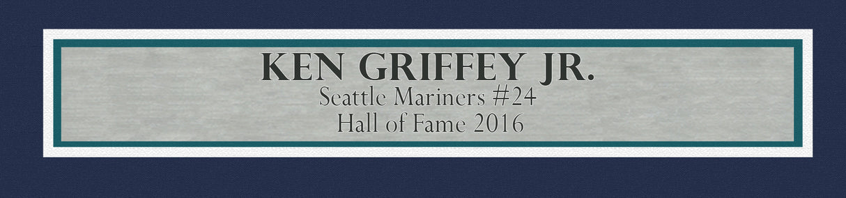 Seattle Mariners Ken Griffey Jr. Autographed Framed Teal Nike Jersey "HOF 16" Beckett BAS Witness Stock #236528