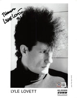 Lyle Lovett "Thanks" Authentic Signed 8x10 Photo Autographed BAS #BL76479