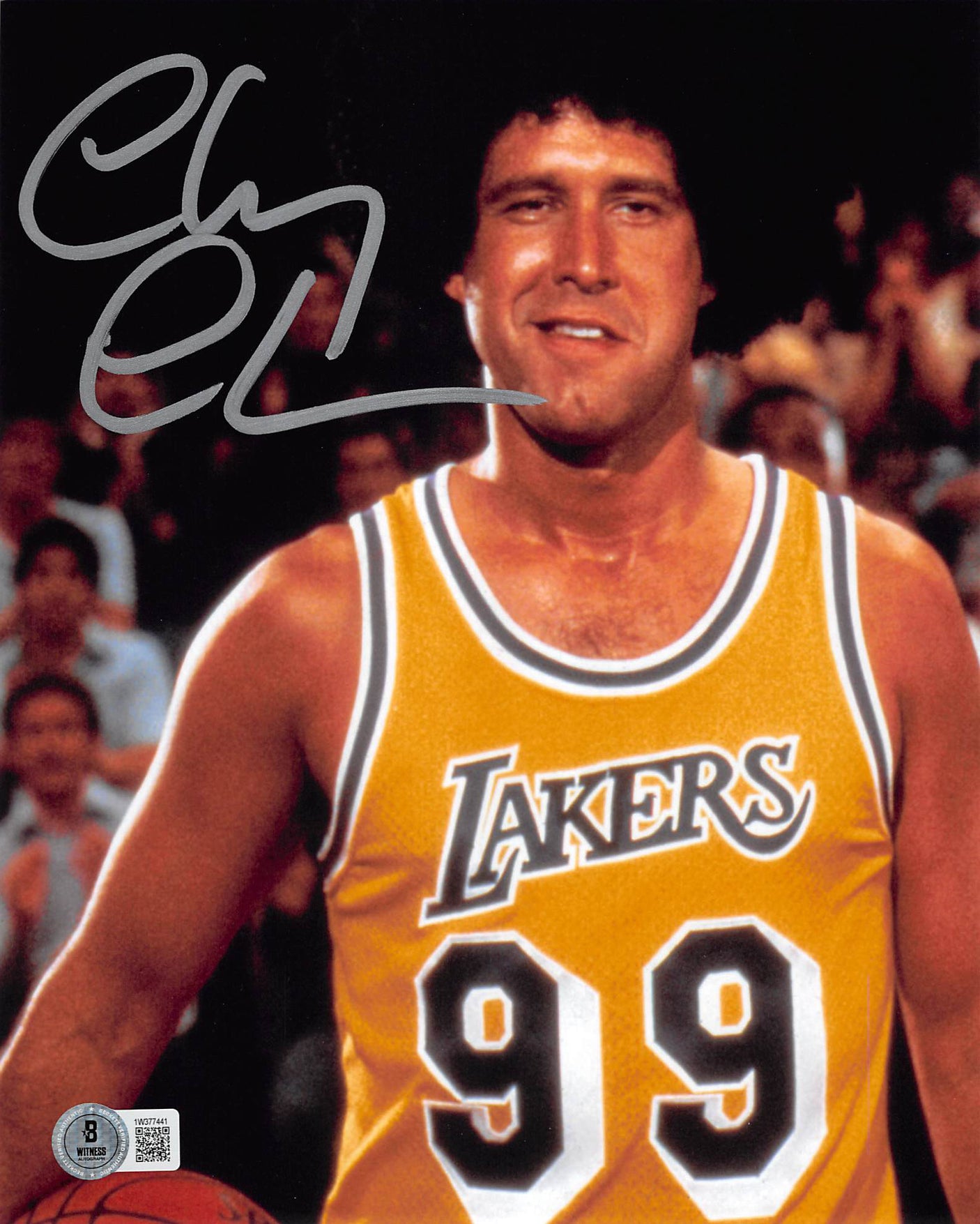 Chevy Chase Fletch Signed 8x10 Vertical Photo w/ Silver Signature BAS Witnessed