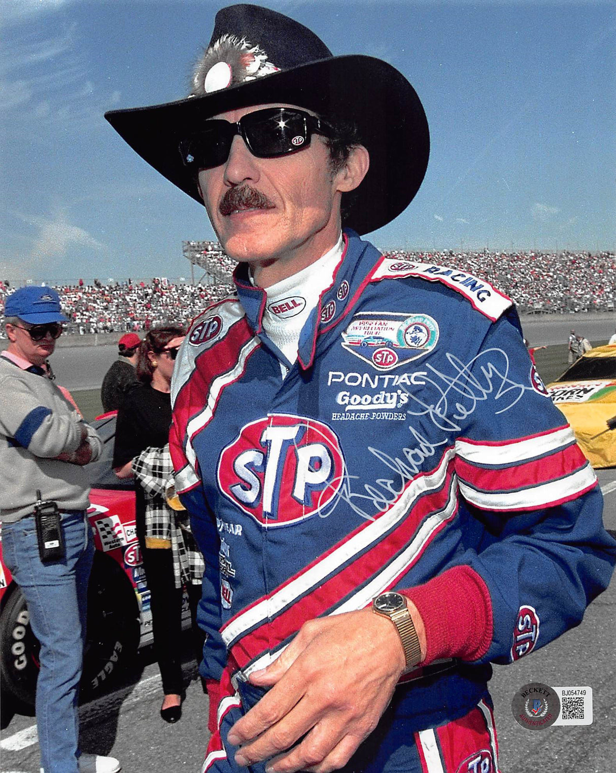 NASCAR Richard Petty Authentic Signed 8x10 Photo Autographed BAS #BJ054749