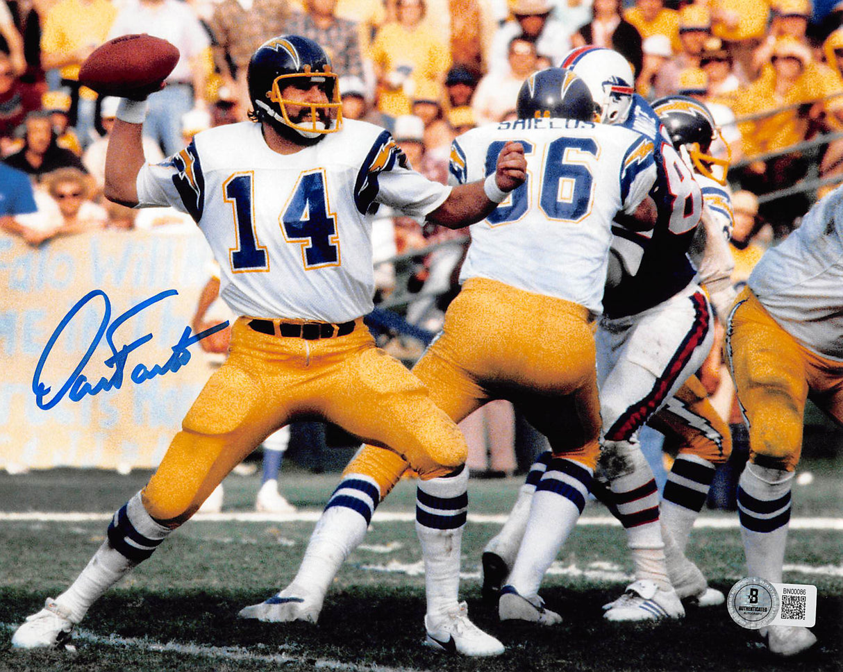 Chargers Dan Fouts Authentic Signed 8x10 Horizontal Photo Autographed BAS 1