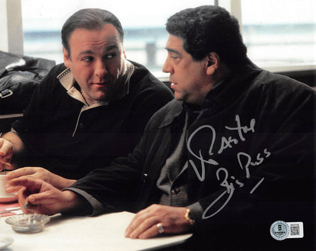 Vincent Pastore The Sopranos Authentic Signed 8x10 Horizontal Photo BAS 3