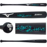 Ichiro Suzuki Autographed Black Mizuno Player Model Baseball Bat Seattle Mariners Signed In Teal "HOF 25" IS Holo & Beckett BAS Witness QR Stock #238322