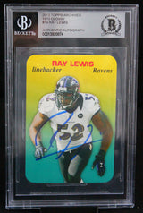 2013 Topps Archive 1970 Glossy #19 Ray Lewis Ravens BAS Autograph 10