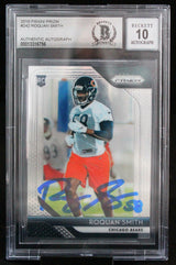 2018 Panini Prizm #242 Roquan Smith Chicago Bears BAS Autograph 10