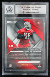 2019 Panini XR Red #150 Devin White 11/249 Tampa Bay Buccaneers BAS Autograph 10