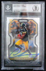 2020 Panini Prizm #392 Chase Claypool Pittsburgh Steelers BAS Auto 10