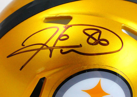 Hines Ward Autographed Pittsburgh Steelers Flash Speed Mini Helmet-BeckettW Holo