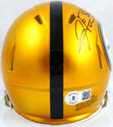 Hines Ward Autographed Pittsburgh Steelers Flash Speed Mini Helmet-BeckettW Holo