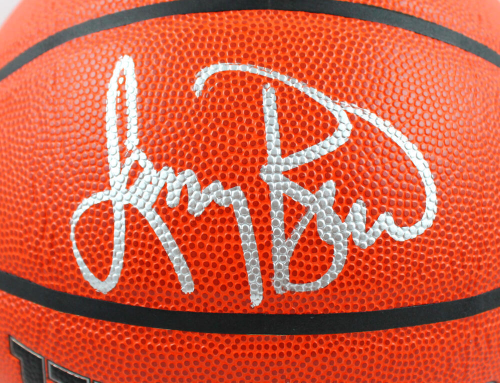 Larry Bird Autographed Official NBA Wilson Basketball-Beckett W Hologram *Silver