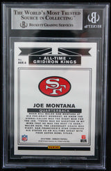 2019 Donruss All Time Gridiron Kings #6 Joe Montana 49ers Autograph Beckett Auth