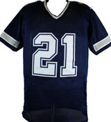 Deion Sanders Autographed Blue Pro STAT Style Jersey-Beckett W Hologram *Black