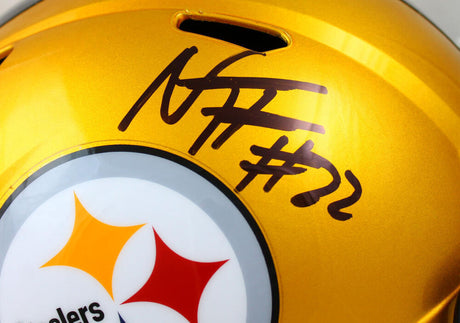 Najee Harris Autographed Pittsburgh Steelers F/S Flash Speed Helmet-Fanatics