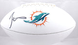 Tyreek Hill Autographed Miami Dolphins Logo Football - Beckett W Hologram *Black