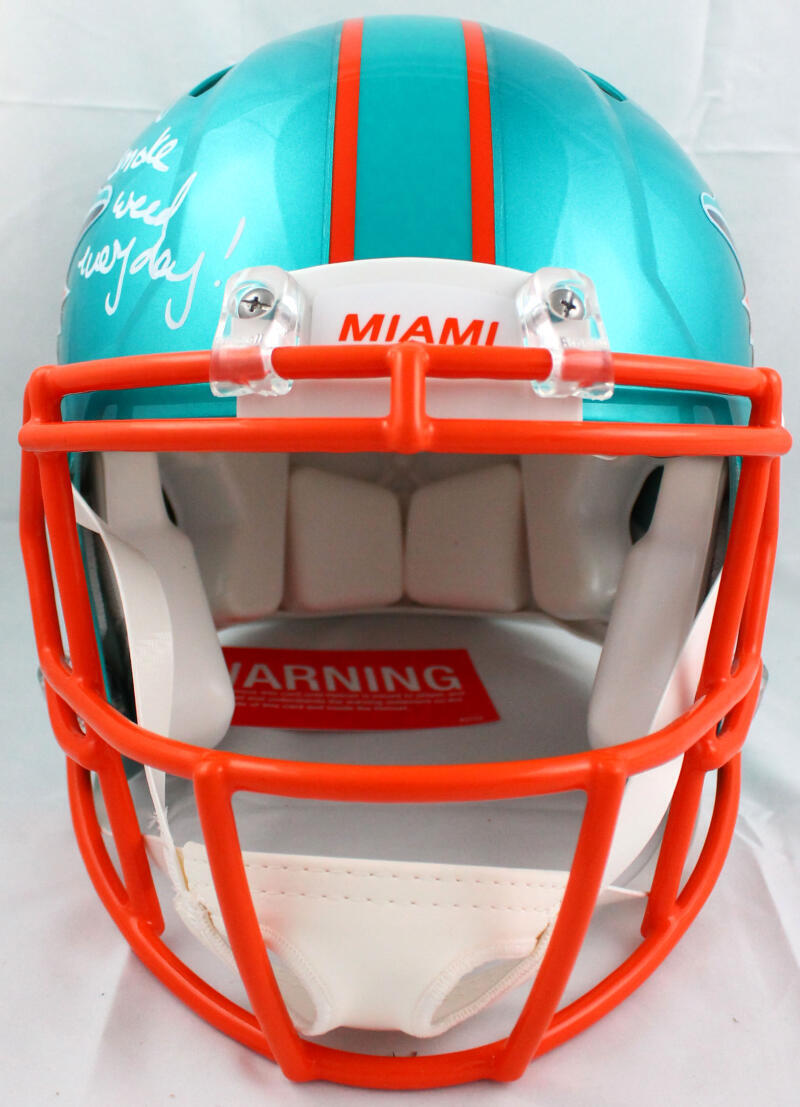 Ricky Williams Signed Dolphins F/S Flash Speed Authentic Helmet w/SWED-BAW Holo