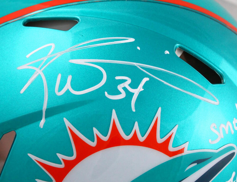 Ricky Williams Signed Dolphins F/S Flash Speed Authentic Helmet w/SWED-BAW Holo