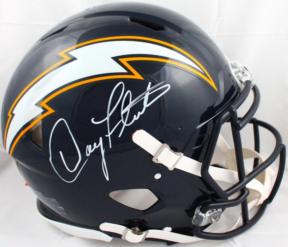 Doug Flutie Autographed F/S 88-06 Chargers Speed Authentic Helmet-Beckett W Holo