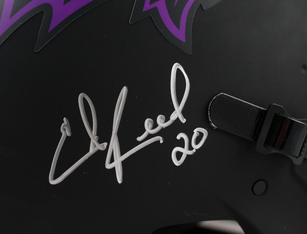 Ed Reed Ray Lewis Signed Ravens F/S Eclipse Speed Authentic Helmet-BeckettW Holo