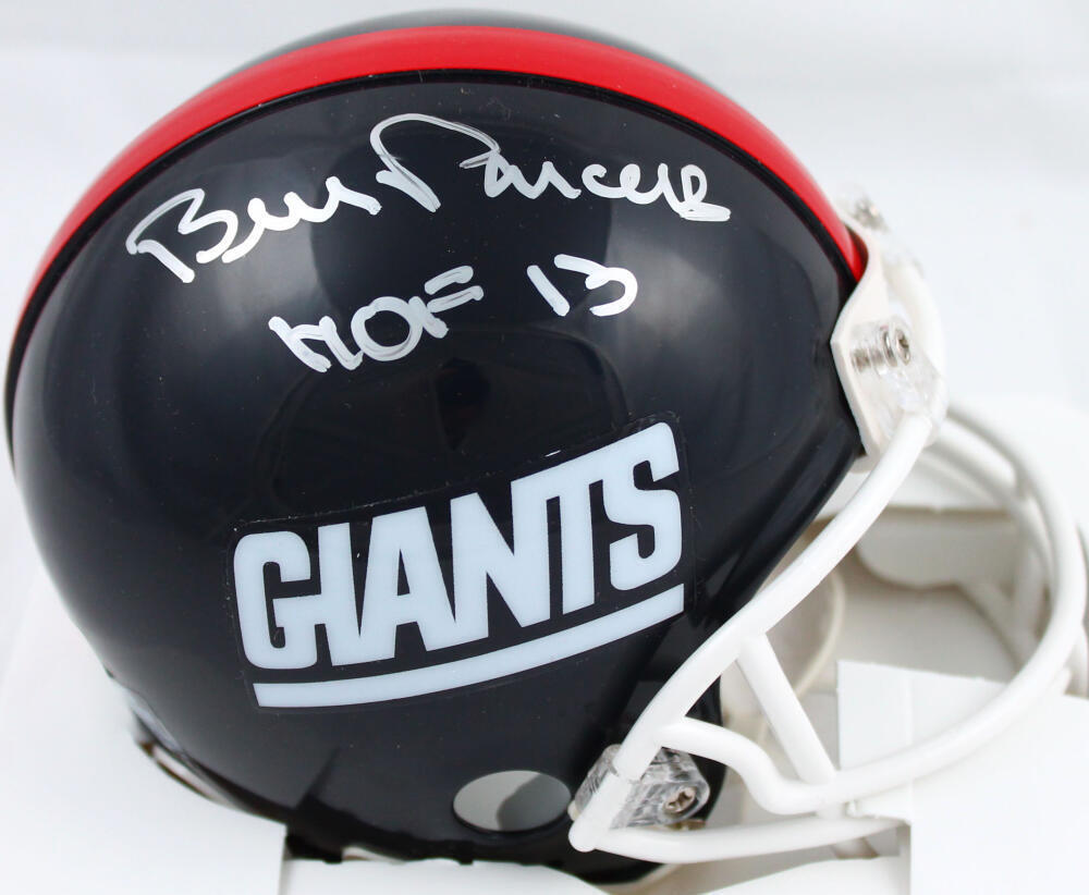 Bill Parcells Autographed New York Giants Mini Helmet W/ HOF- Beckett W Hologram