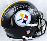 Lambert Ham Russell Signed Steelers F/S Speed Auth. Helmet w/PB-BAW Hologram