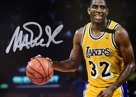 Magic Johnson Autographed Lakers 8x10 Smile Photo- Beckett W Hologram *Silver