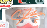 Andre Johnson Autographed Miami Hurricanes Funko Pop Figurine #12-Beckett W Holo