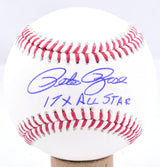 Pete Rose Autographed Rawlings OML Baseball w/ 17x All Star - Beckett W Hologram