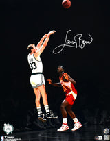 Larry Bird Signed Celtics 16x20 Spotlight w/Dominique Wilkins Photo- Beckett W