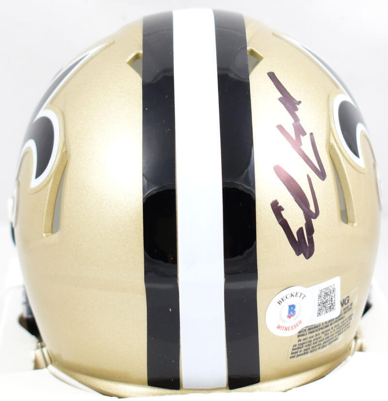 Earl Campbell Signed New Orleans Saints 76-99 Speed Mini Helmet-Beckett W Holo