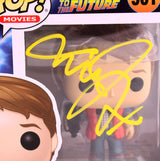 Michael J. Fox Autographed Marty in Puffy Vest Funko Pop Figurine #961- JSA W