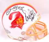 Warren Sapp D. Brooks Signed Buccaneers 76-96 Mini Helmet w/HOF-Beckett W Holo