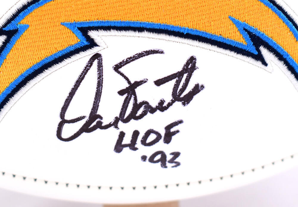 Winslow Fouts Joiner Autographed Chargers Logo Football w/HOF- Beckett W Holo