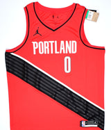 Damian Lillard Signed Trail Blazers Nike Swingman Red Statement Jersey-BA W Holo