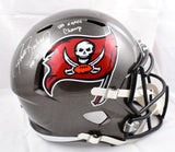 Ronde Barber Signed Buccaneers F/S Speed Helmet w/HOF SB Champ - Beckett W Holo