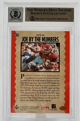 1995 Upper Deck Joe Montana Trilogy #MT18 Auto KC Chiefs BAS Autograph 10