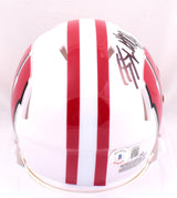 JJ Watt Autographed Wisconsin Badgers Speed Mini Helmet-Beckett W Hologram*Black