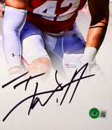 JJ TJ Derek Watt Autographed Wisconsin 16x20 Close Up Photo -Beckett W Hologram