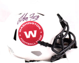 London Fletcher Autographed WFT Lunar Speed Mini Helmet- Beckett W Hologram