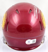 Jordan Addison Autographed USC Trojans Speed Mini Helmet- Beckett W Hologram