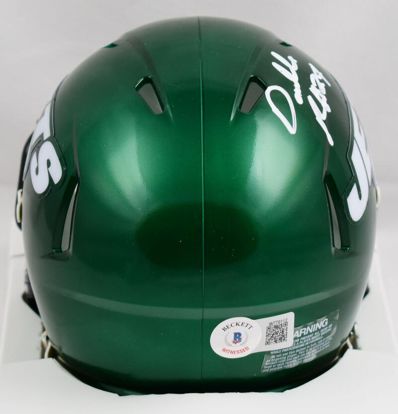 Darrelle Revis Autographed New York Jets Speed Mini Helmet - Beckett W Holo