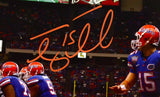 Tim Tebow Autographed Florida Gators 16x20 Passing Photo- Beckett W Hologram