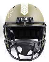 Dorsett/Campbell Autographed F/S Salute to Service Speed Helmet w/HOF- BAW Holo