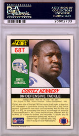 Cortez Kennedy Autographed 1990 Score Rookie Card #68T Seattle Seahawks PSA/DNA Stock #114594