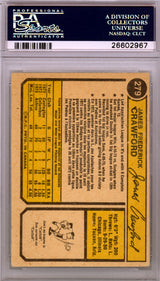 Jim Crawford Autographed 1974 O-Pee-Chee Card #279 Houston Astros PSA/DNA #26602967