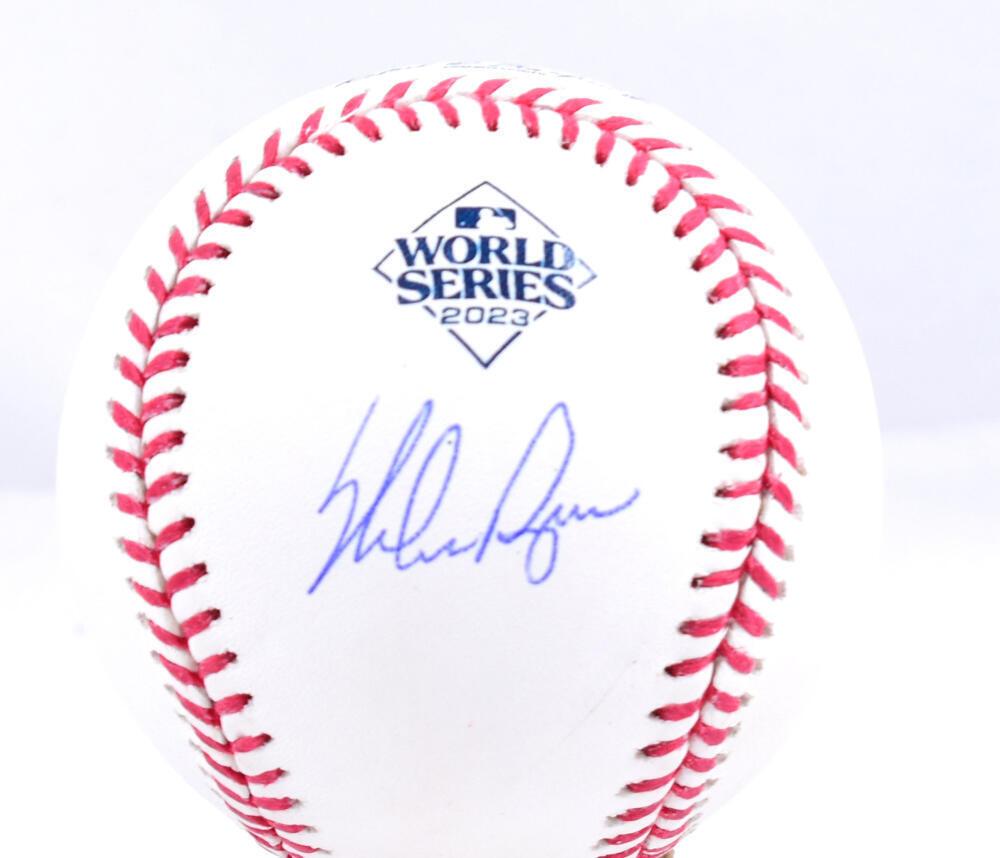 Nolan Ryan Autographed Rawlings OML 2023 World Series Baseball- AIV Hologram