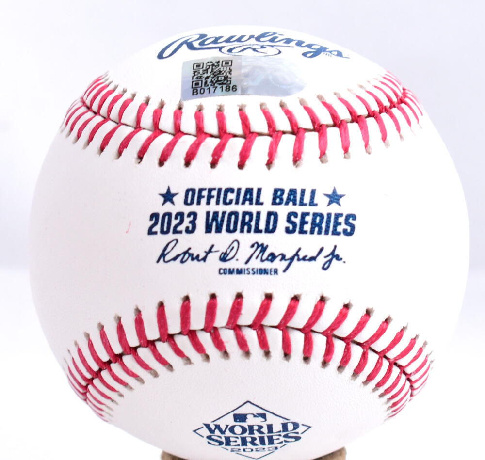 Nolan Ryan Autographed Rawlings OML 2023 World Series Baseball- AIV Hologram