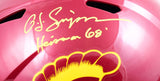 OJ Simpson Autographed USC Trojans F/S Speed Helmet w/ Heisman - JSA W *Yellow