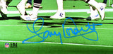 Tony Dorsett Signed Cowboys 8x10 Running V. Eagles Photo-Beckett W Holo *Lt.Blue