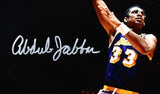 Kareem Abdul-Jabbar Autographed Los Angeles Lakers 16x20 Skyhook Photo- Beckett